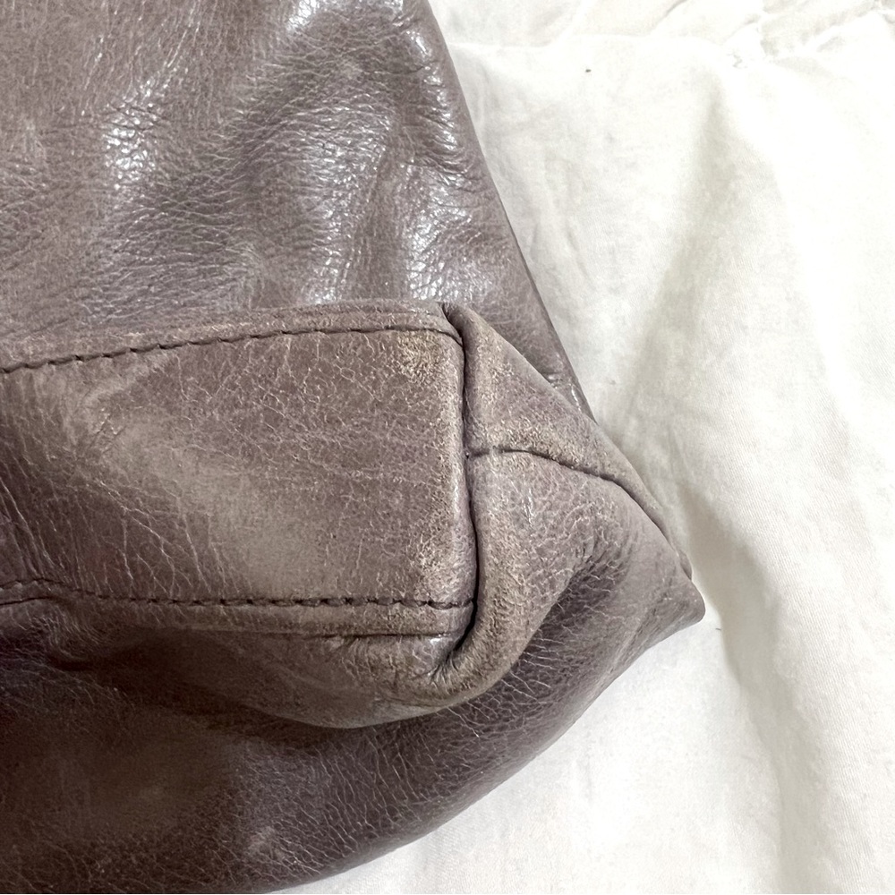 HOBO Leather Crossbody Bag Gray - Picture 8 of 12